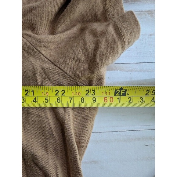 A New Day Size XXL‎ Brown Cotton V Neck Short Sleeve Womens Top - Picture 4 of 8